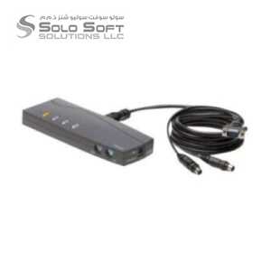 Belkin E-Series 4-Port Switch KVM PS/2 with cables- F1DB104P2eaB