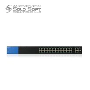 Linksys Business LGS326MP PoE+ Smart 24 Port Gigabit Network Switch + 2X Gigabit SFP/RJ45 Combo Ports (384W)