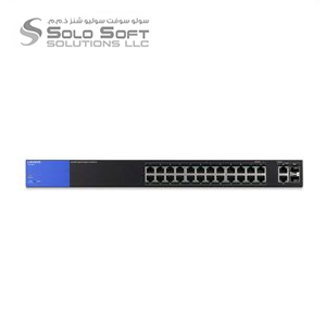 Linksys Business LGS326P 24-Port Gigabit PoE+ (192W) Smart Managed Switch + 2x Gigabit SFP/RJ45 Combo Ports