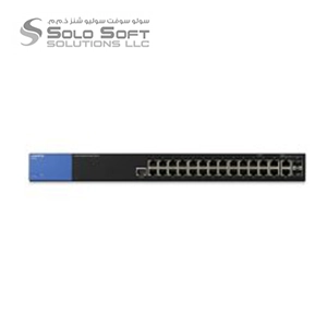 Linksys Business LGS528 24-Port Gigabit Managed Switch + 2x Gigabit Ethernet + 2x Gigabit SFP/RJ45 Combo Ports