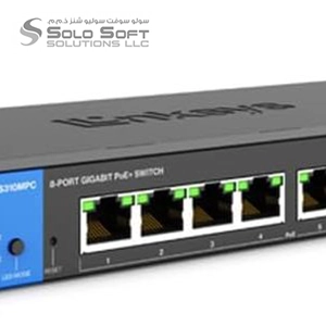 Linksys LGS310MPC 8-Port Managed Gigabit PoE+ Switch with 2 1G SFP